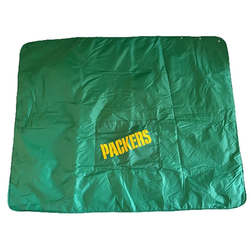 VTG Chalk Line Green Bay Packers Stadium Blanket With Bag 42” x 52”